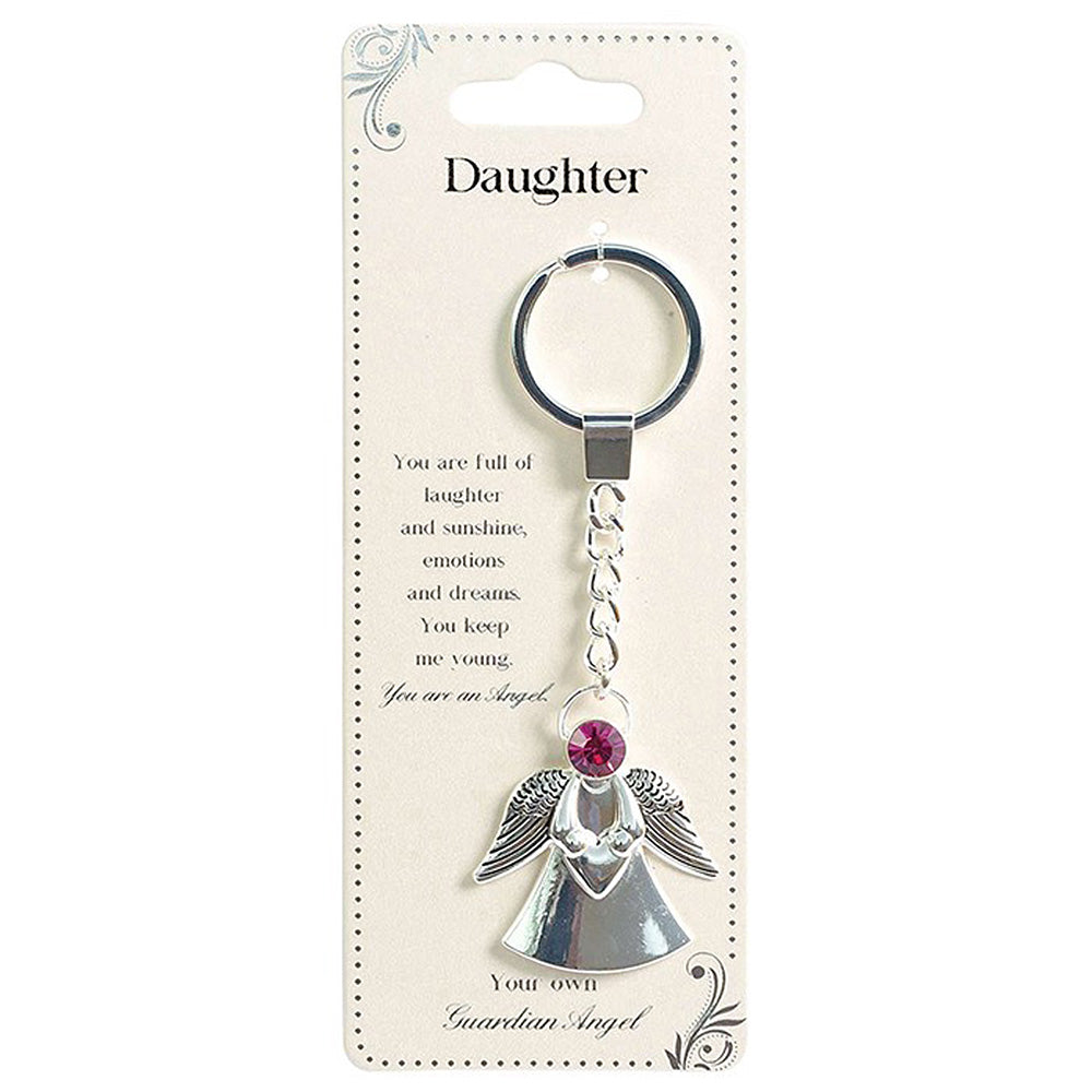 Daughter | Guardian Angel Keychain | Mini Gift Idea