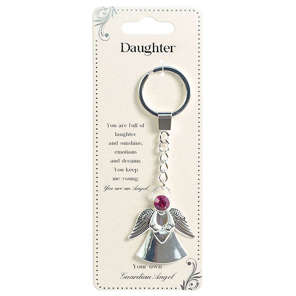Daughter | Guardian Angel Keychain | Little Gift Idea