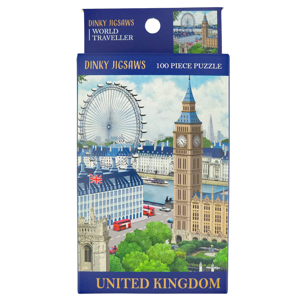 World Travels Dinky Jigsaw Puzzle | 100 Pieces | Little Gift