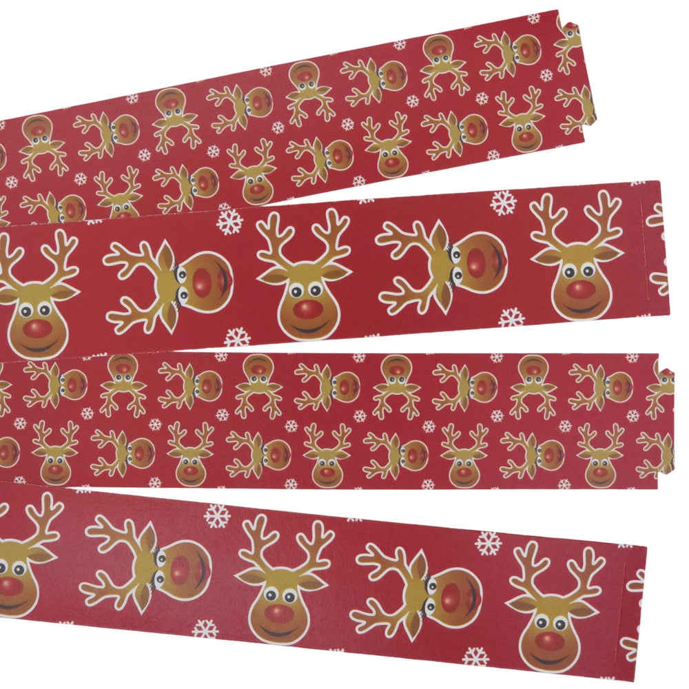 30 Reusable Christmas Paper Chains | Cheery Rudolph | No Glue Needed ...