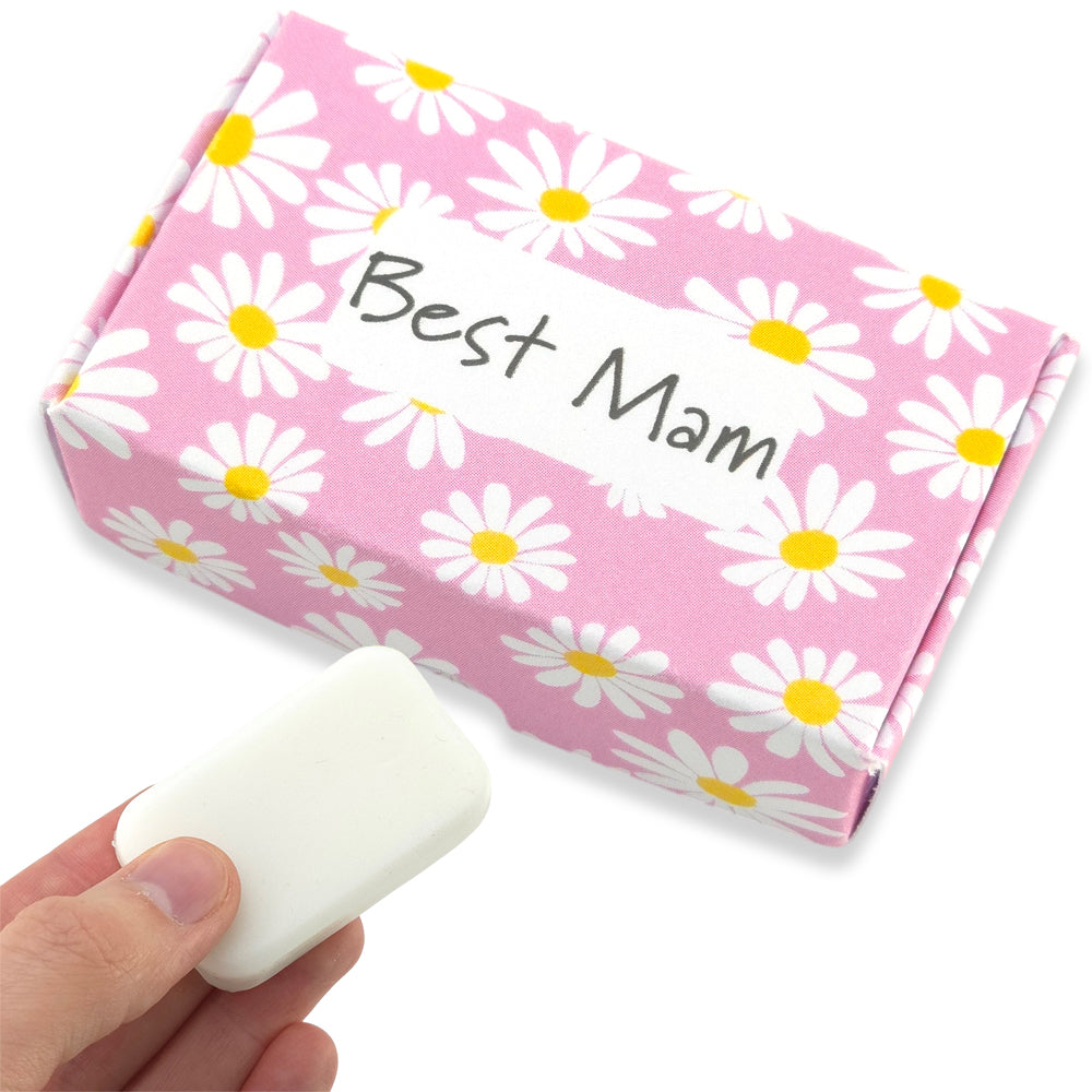Best Mam | Tea Rose & Peony | 20g Travel Soap Bar | Little Gift | Cracker Filler