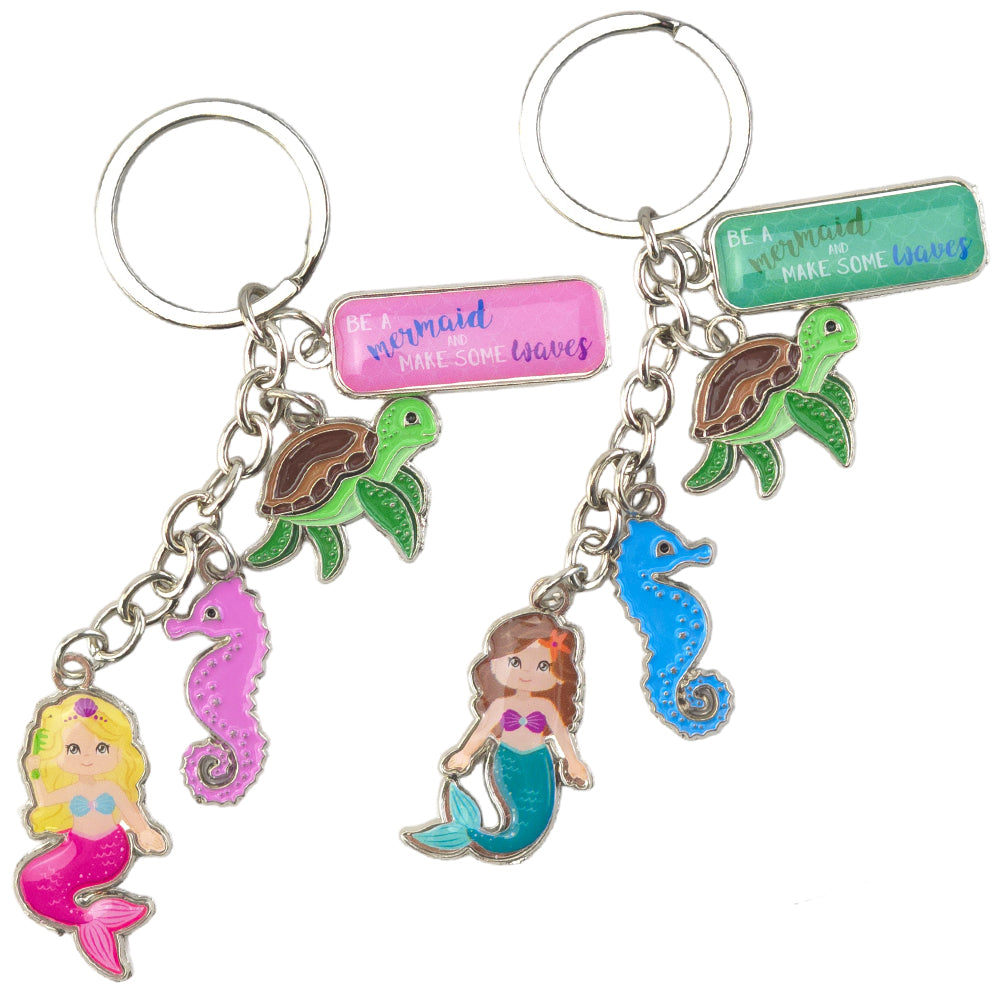 Mermaid Sparkle Keyring for Girls | Single | Little Gift | Cracker Filler