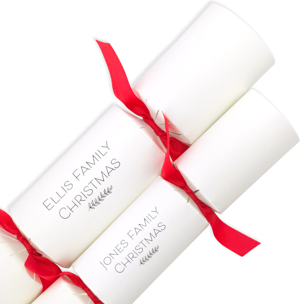 Personalised Family Christmas Crackers | Craft Kit | Add Family Name | Minimum 4