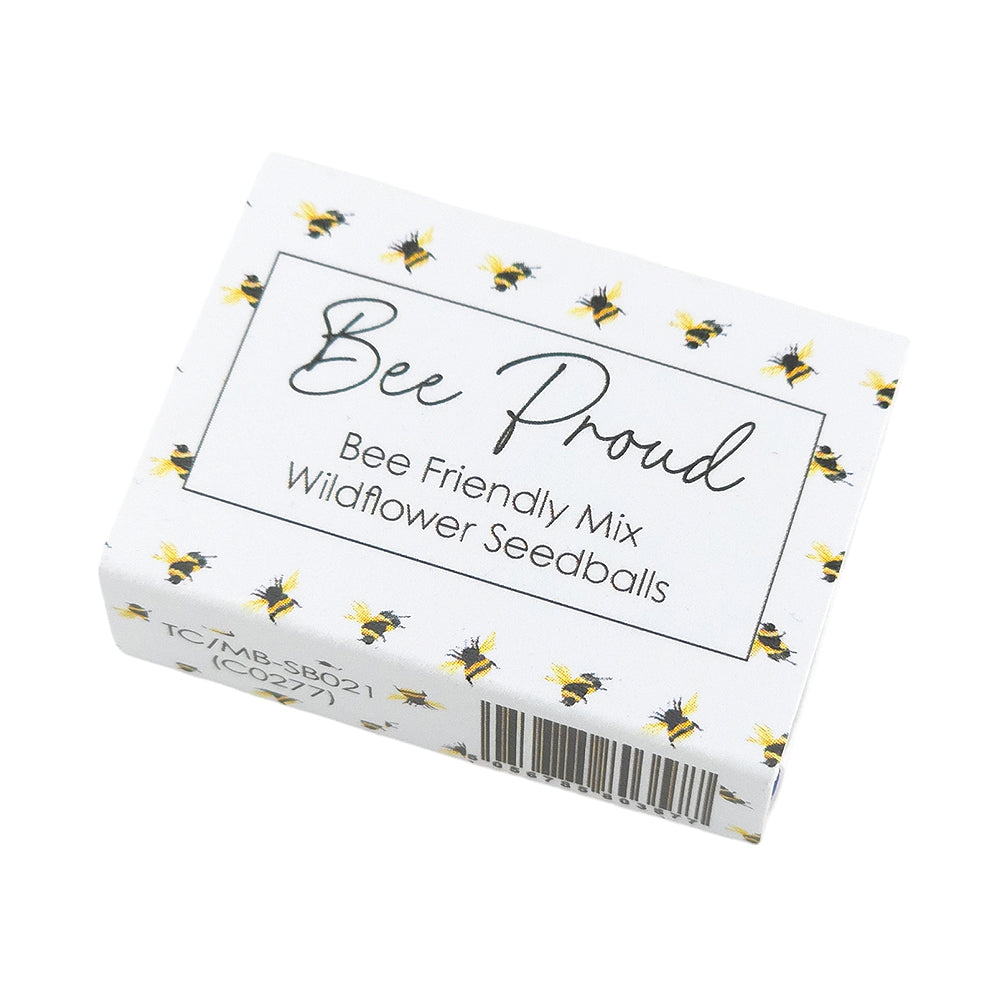 Bee Proud | 6 Seedball Matchbox | Bee Mix | Cracker Filler | Little Gift