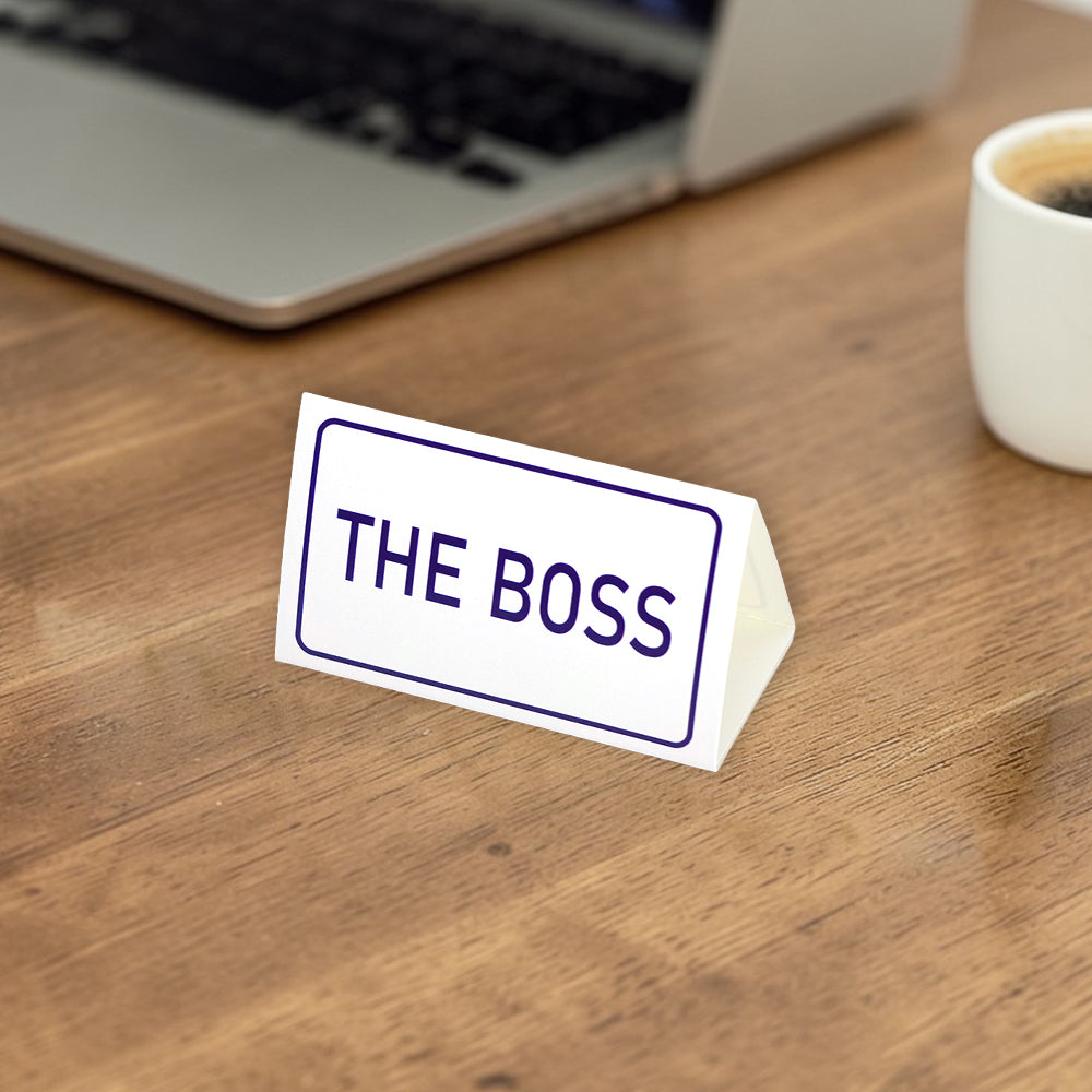The Boss | Mini Desk Sign | Office Banter | Cracker Filler