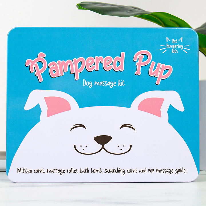 Pampered Pup | Dog Massage Kit | Gift in a Tin for Pet Lovers