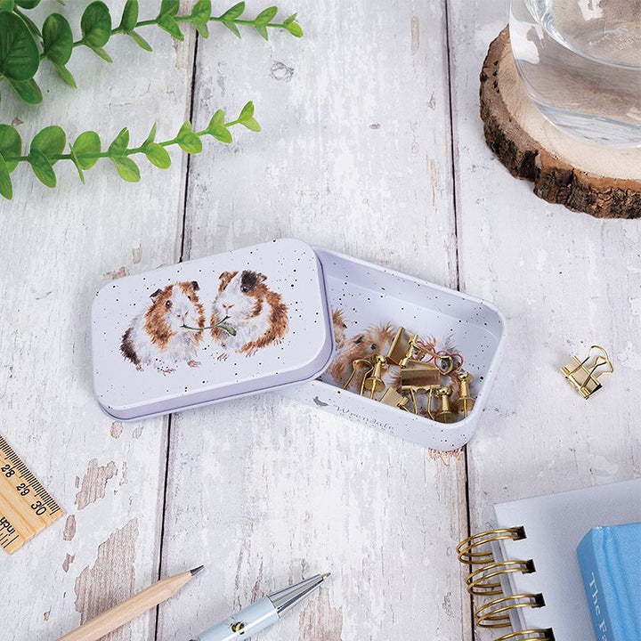Guinea Pig | 9cm Wrendale Lidded Tin | Cracker Filler | Little Gift