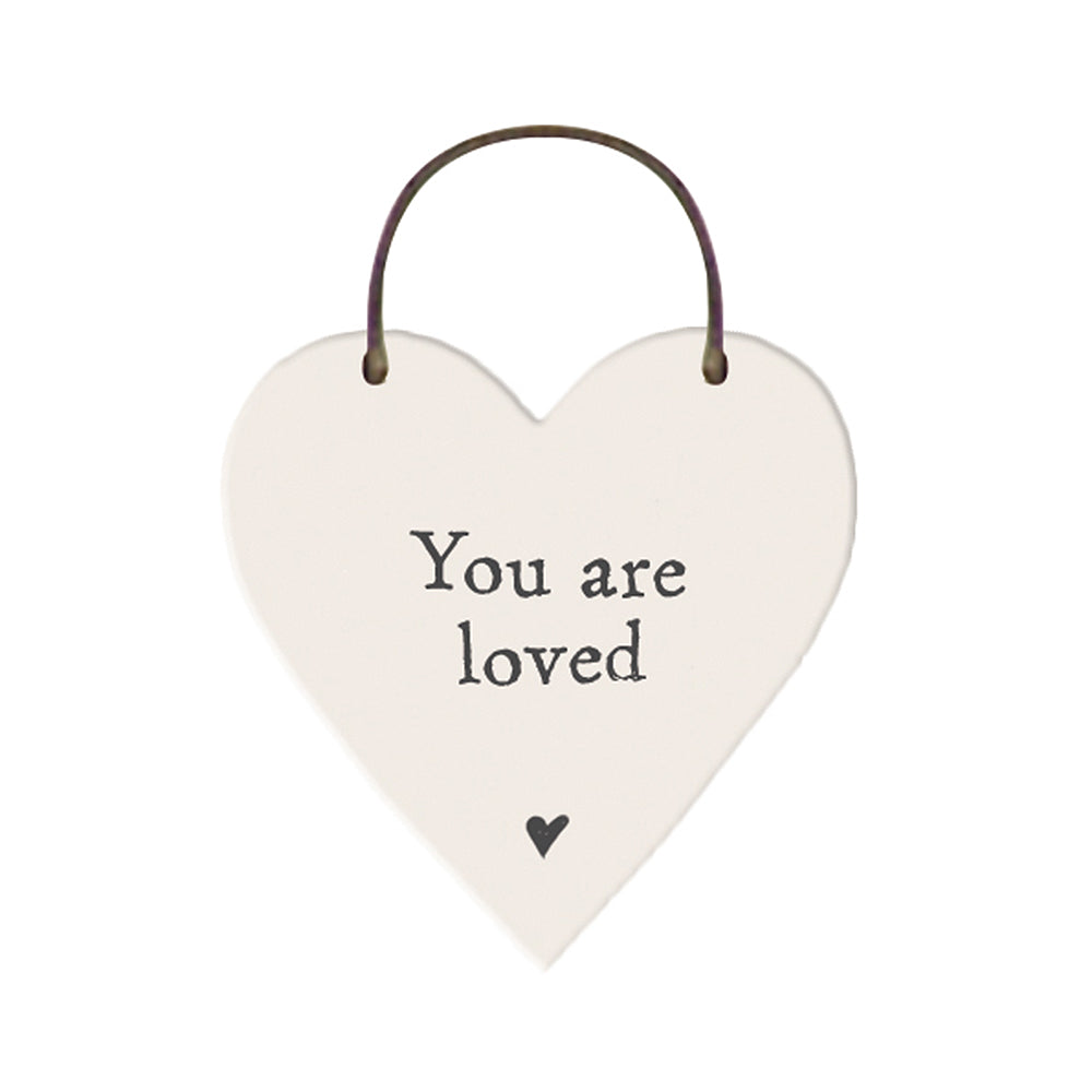 You Are Loved | Little Wooden Hanging Heart | Little Gift | Cracker Filler