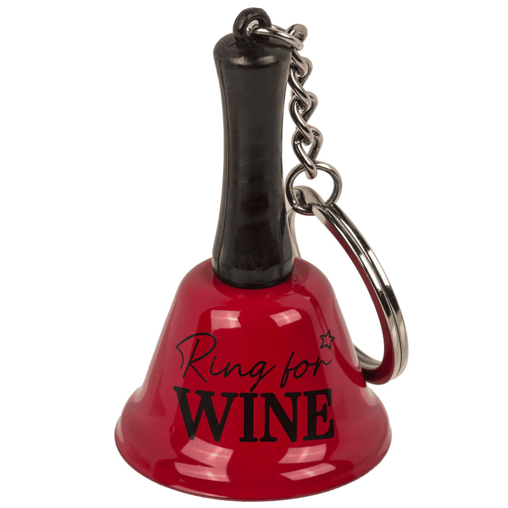 Ring for Wine | Mini Handbell Keyring | Little Gift | Cracker Filler