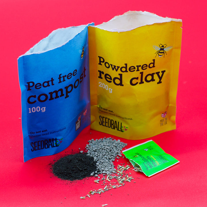 Make Your Own Seedballs Craft Kit | Flowers for Butterflies | Makes 50-60 Balls