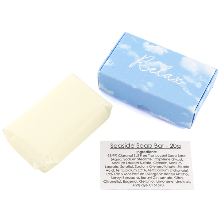 Relax | Seaside | 20g Travel Soap Bar | Little Gift | Cracker Filler