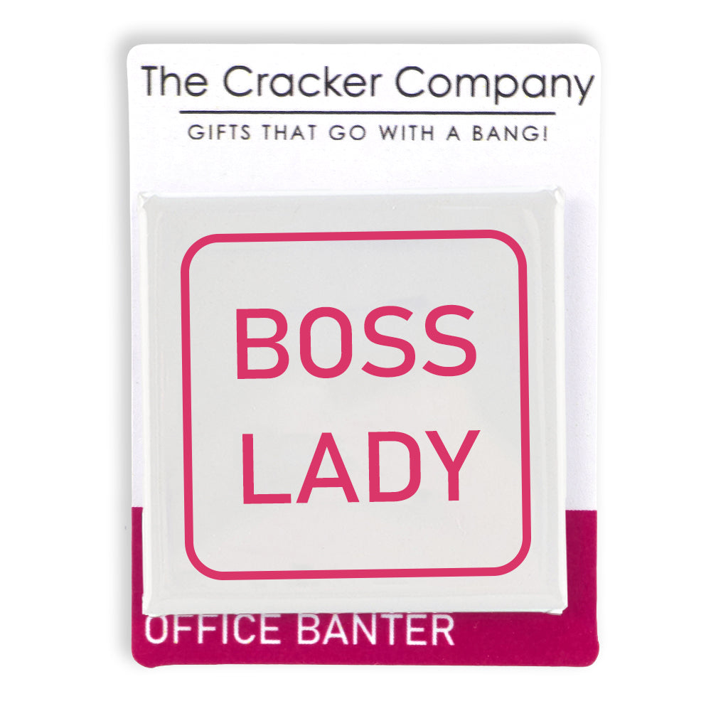Boss Lady | Fun Badge | Office Banter | Cracker Filler Gift