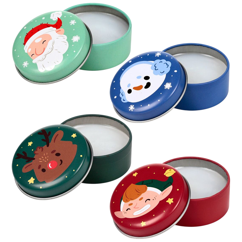Christmas Characters | Lip Balm in Tin | Single | Little Gift | Cracker Filler