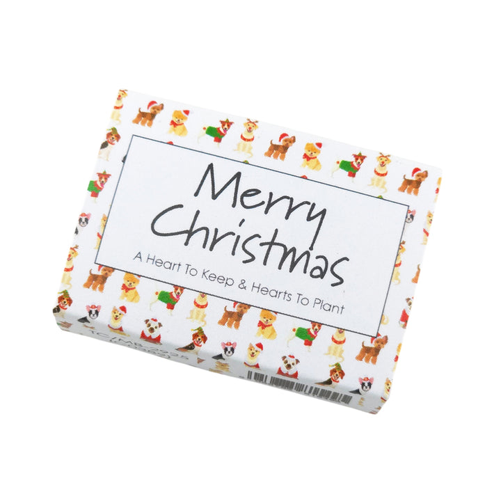Christmas Dogs | Christmas Hearts to Keep & Plant | Cracker Filler | Little Gift