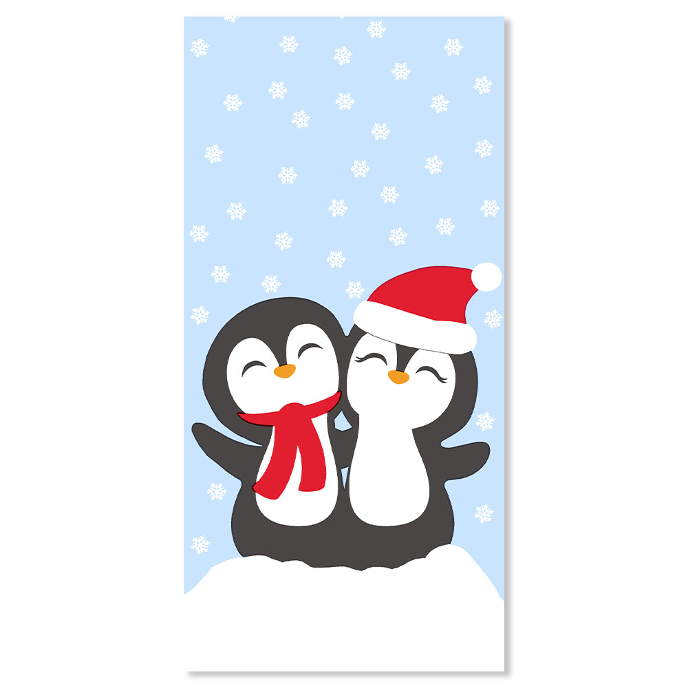 Christmas Penguins | Pocket Sizes Tissues Pack | Little Gift | Cracker Filler