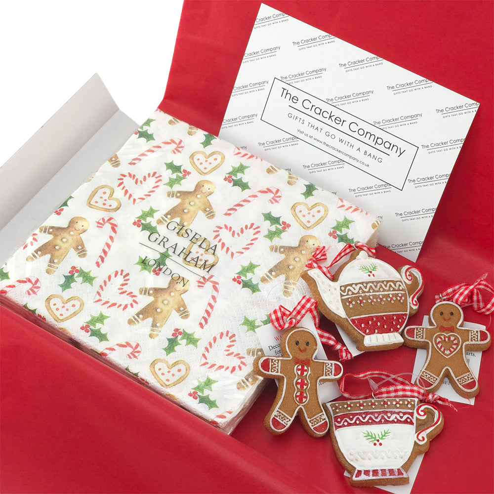 Gingerbread Ornaments & Napkins Collection | Christmas Gift for Ladies | Gisela Graham
