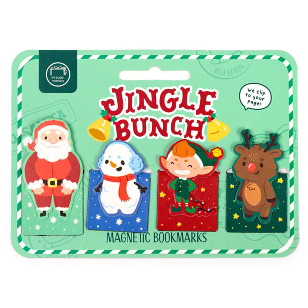 Fun Christmas Characters | Magnetic Bookmarks | Set of 4 | Little Gift