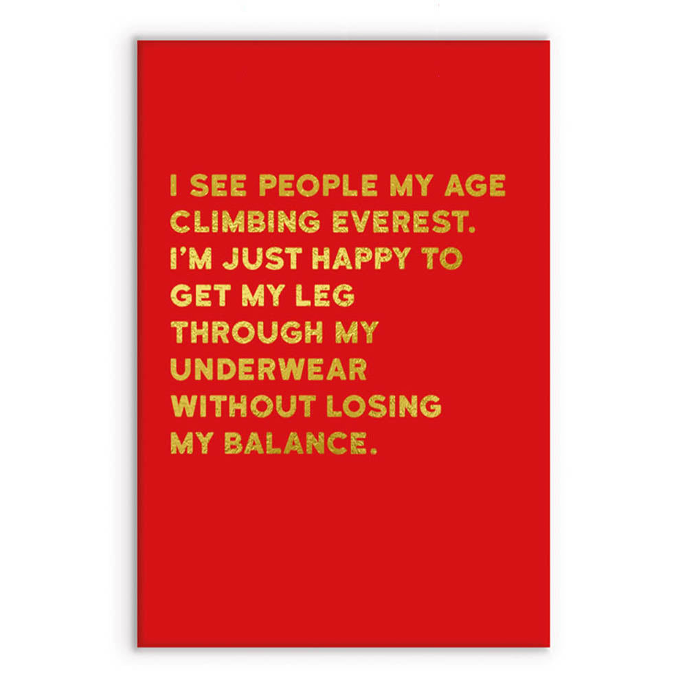 Get My Leg Through My Underwear | Funny Magnet | Little Gift | Cracker Filler