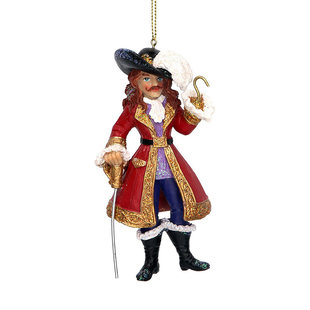 Captain Hook Hanging Ornament | Peter Pan Christmas Tree Decoration | Gisela Graham