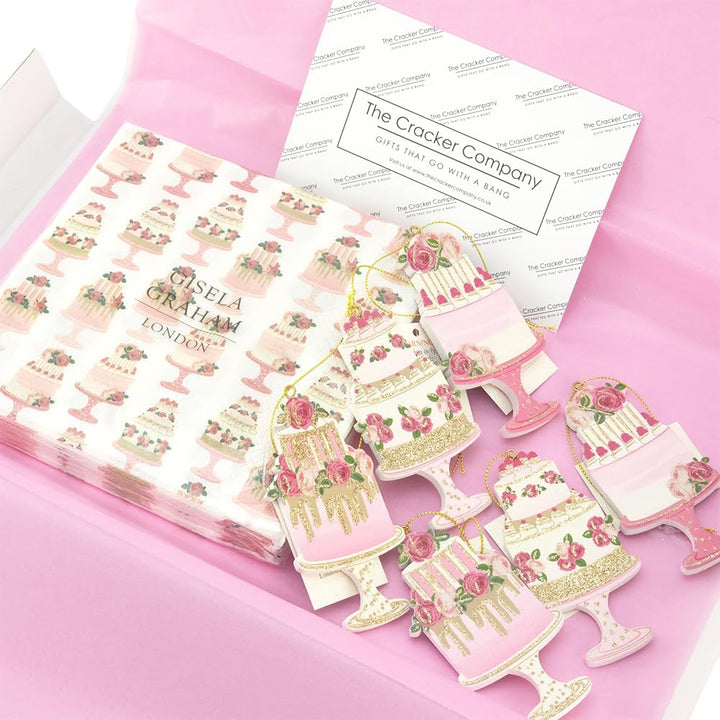 Afternoon Tea Ornaments &amp; Napkins Collection | Gift for Ladies | Gisela Graham