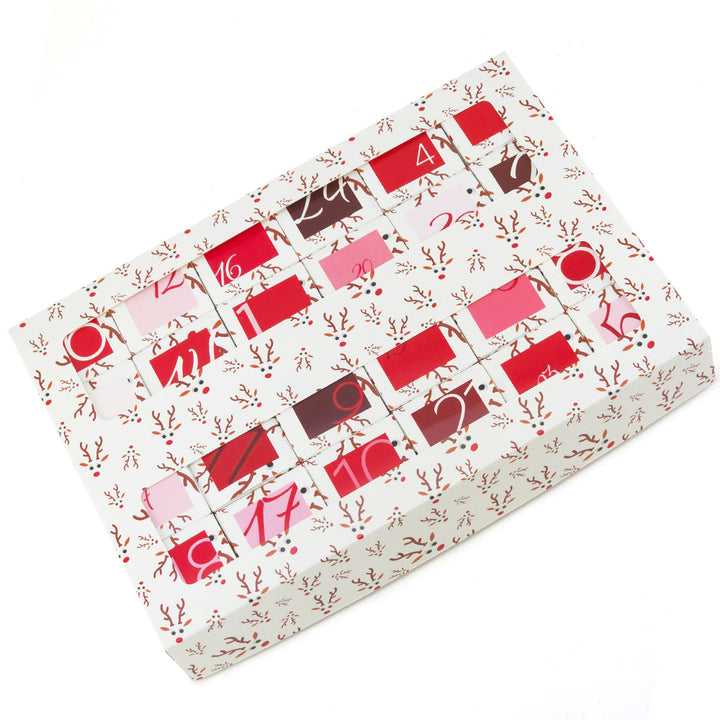 Advent Calendar Making Kit | 24 Cube Boxes & Outer Box | Googly Rudolph