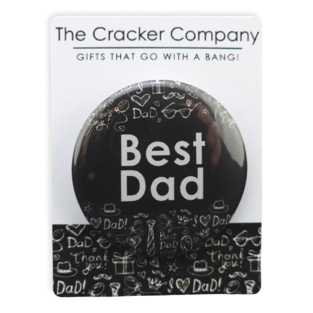 Best Dad | 38mm Button Pin Badge | Little Gift | Cracker Filler