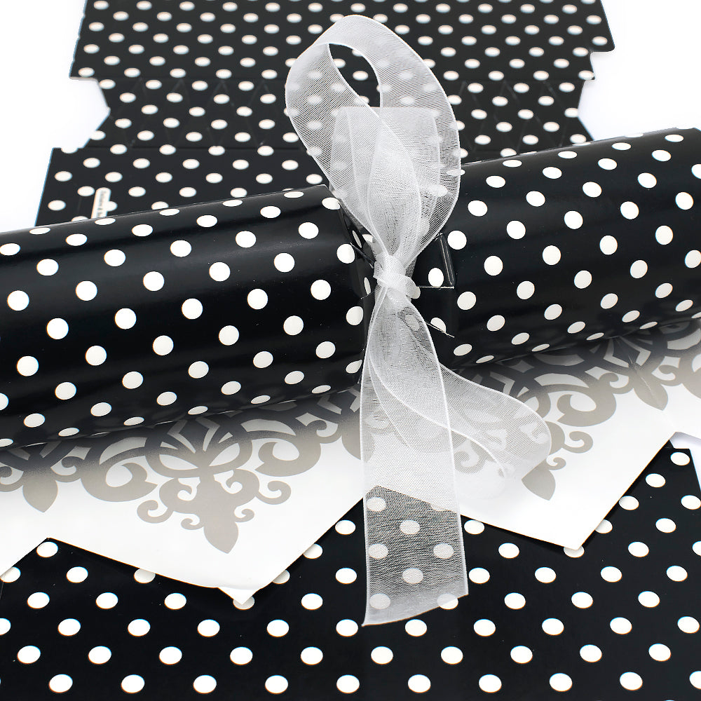 Monochrome Maxi Polka Dot Cracker Making Kits - Make & Fill Your Own