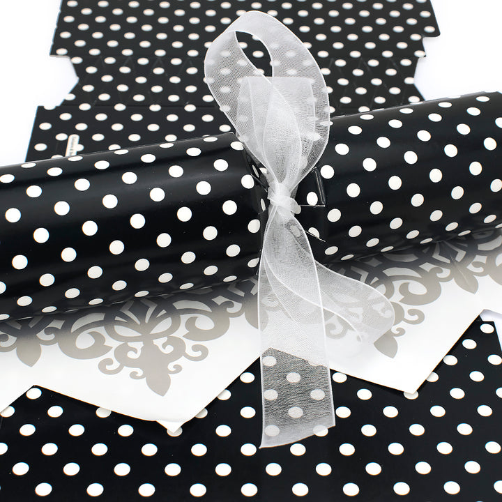 Monochrome Maxi Polka Dot Cracker Making Kits - Make & Fill Your Own