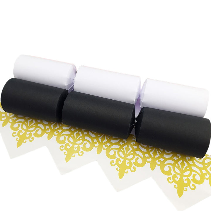 Monochrome Black & White | Craft Kit to Make 8 Recyclable Crackers | Cracker Making