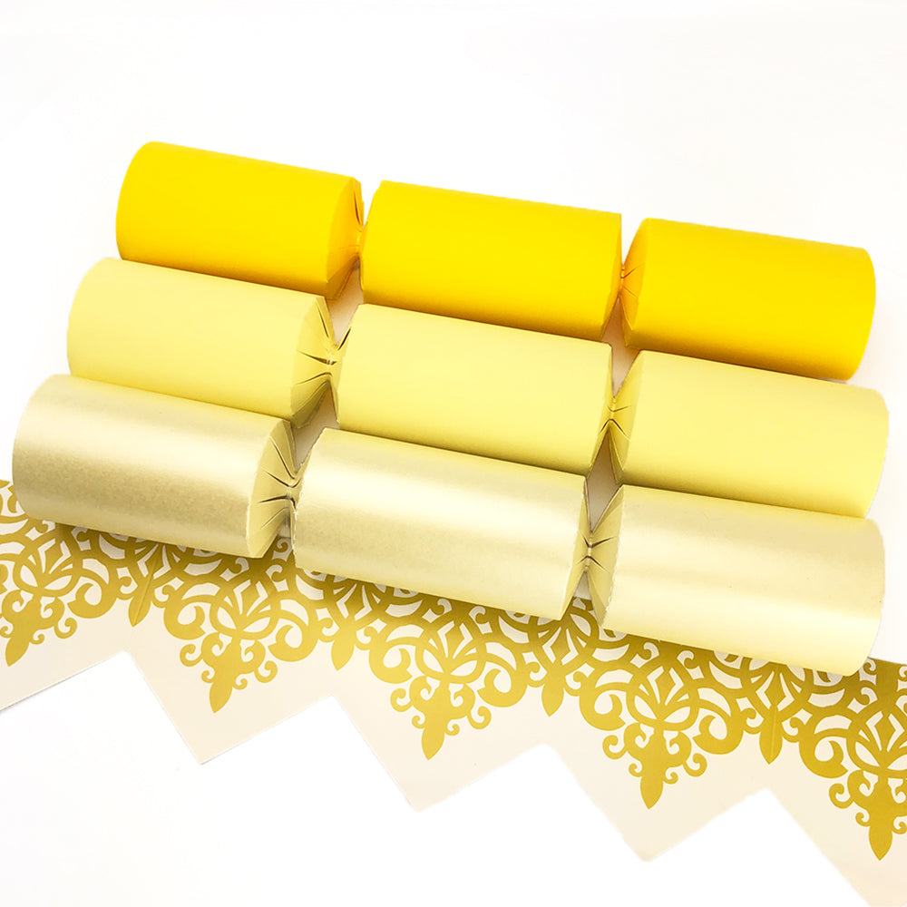 Shades of Yellow | Bulk Craft Kits to Make 150 Crackers | Recyclable