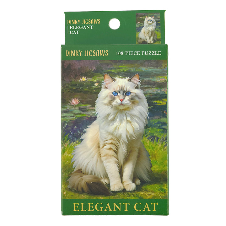 Elegant Cats Dinky Jigsaw Puzzle | 100 Pieces | Little Gift