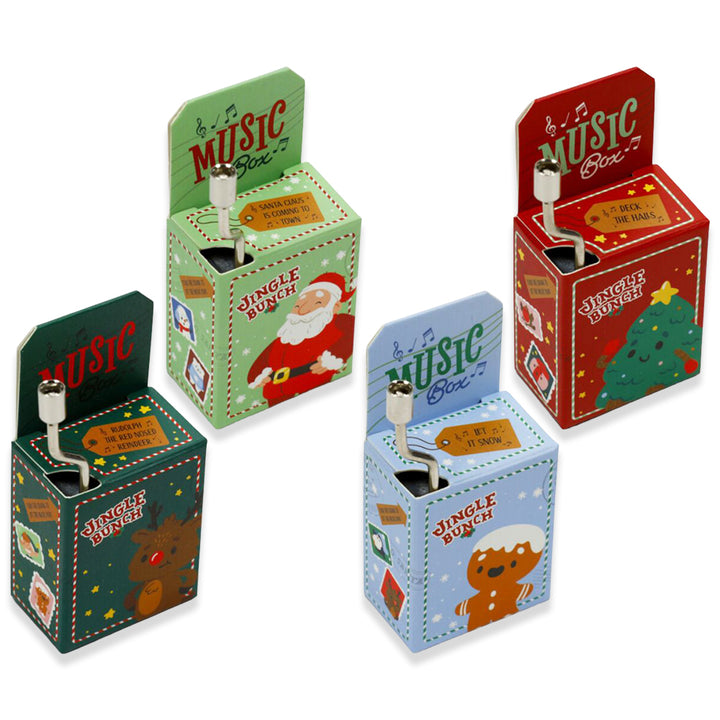 Fun Wind up Christmas Music Boxes | Cracker Filler | Mini Gift