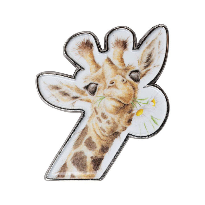 Cute Giraffe | Pin Badge for Ladies | Wrendale | Mini Gift | Cracker Filler