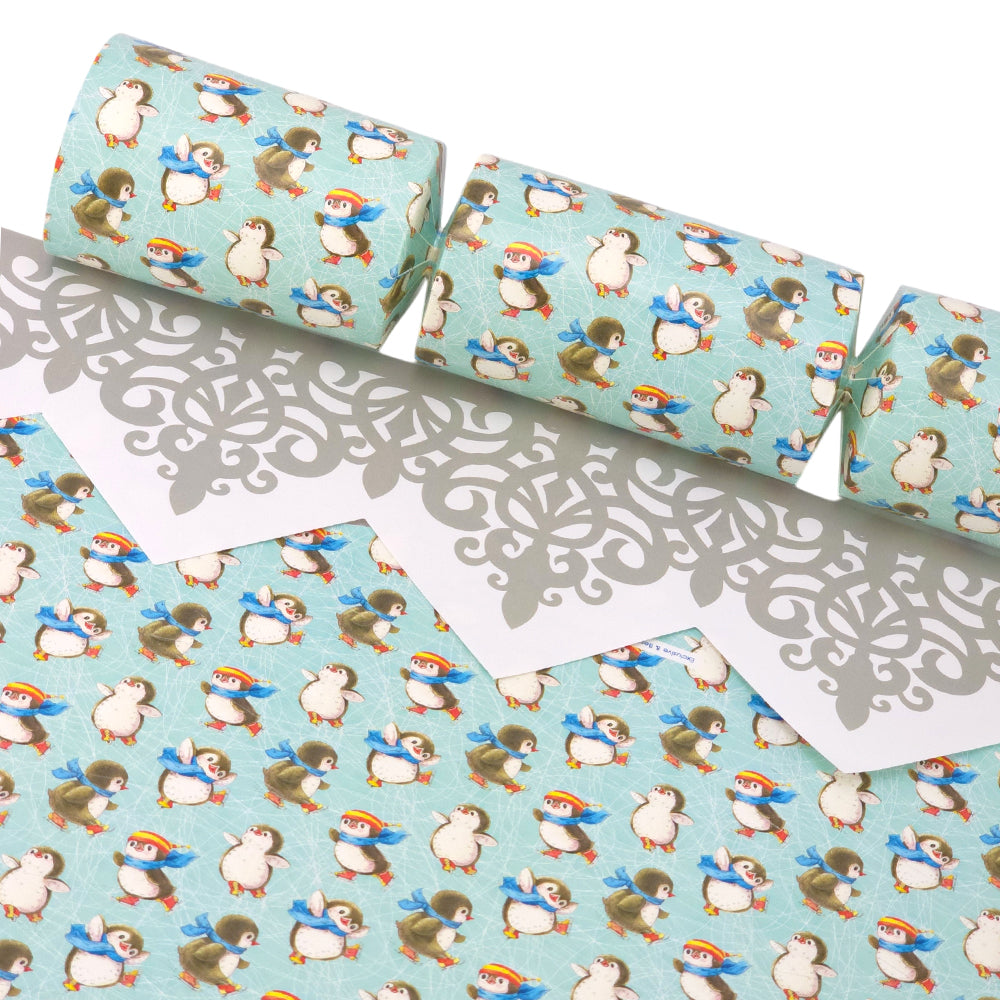 Christmas Skating Penguins | Cracker Making Craft Kit | Make &amp; Fill Your Own
