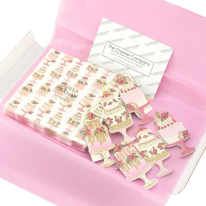 Afternoon Tea Ornaments &amp; Napkins Collection | Gift for Ladies | Gisela Graham