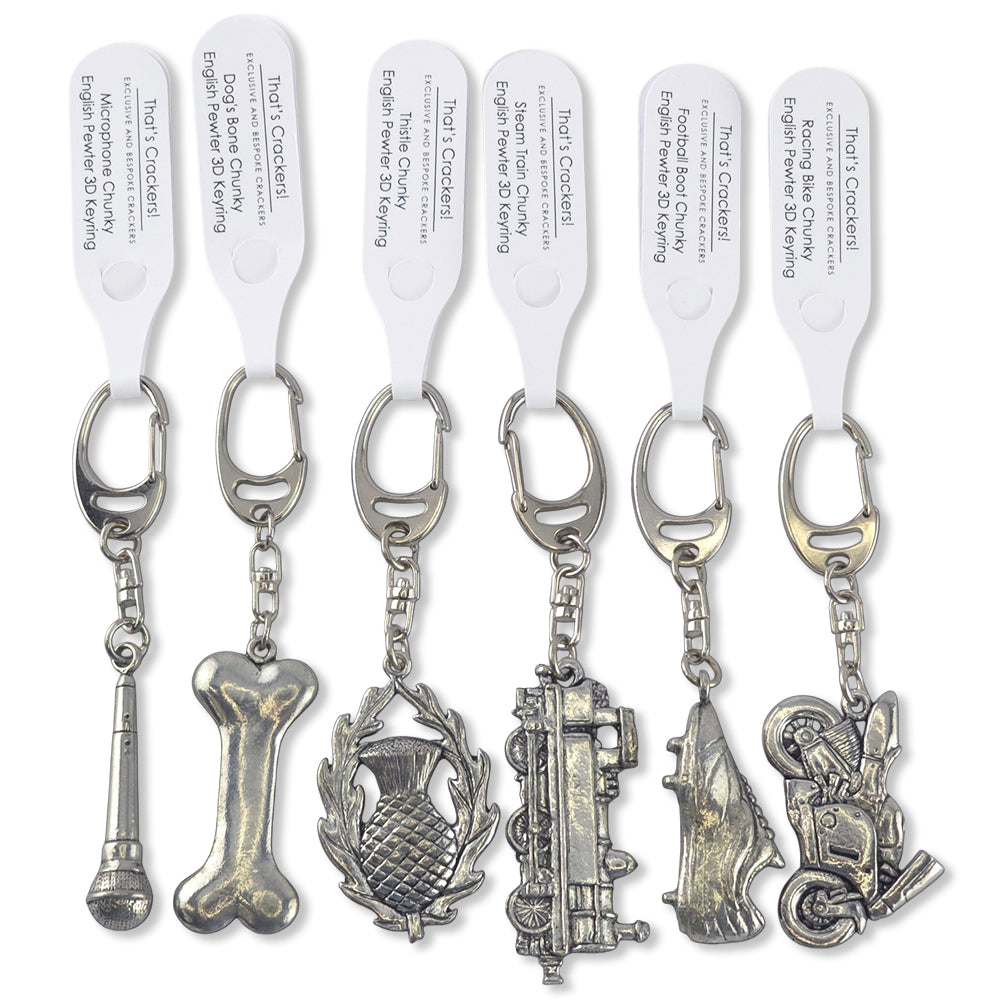 Daisy Head | English Pewter 3D Keyring | Little Gift | Cracker Filler