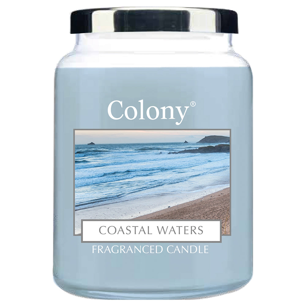 Coastal Waters | Large Fragranced Jar Candle | Home Décor & Gift Idea