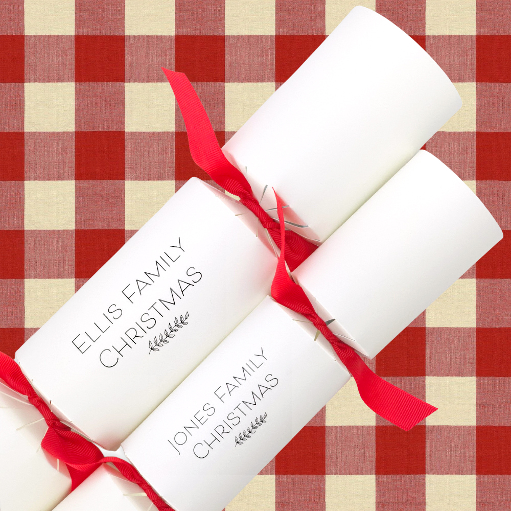 Personalised Family Christmas Crackers | Craft Kit | Add Family Name | Minimum 4