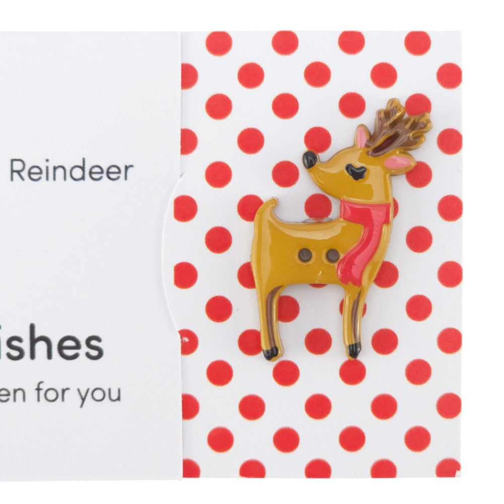 You're The Cutest Reindeer of All | Button Wishes Sew On Token | Cracker Filler