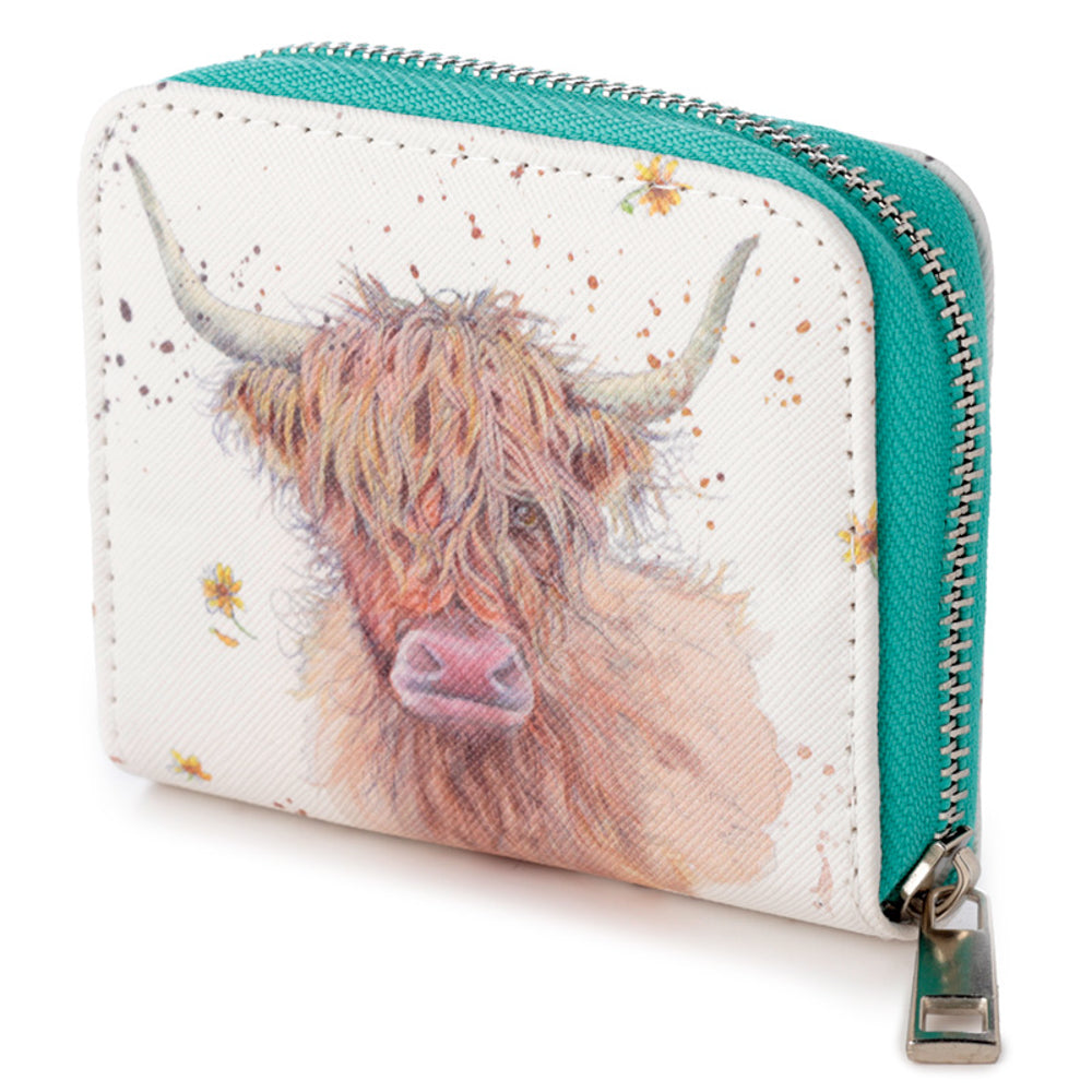 Highland Coo Cow | Zip Around Coin Purse | Ideal Gift