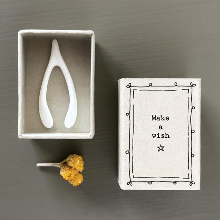 Make a Wish | Porcelain Wishbone | Cracker Filler | Little Gift