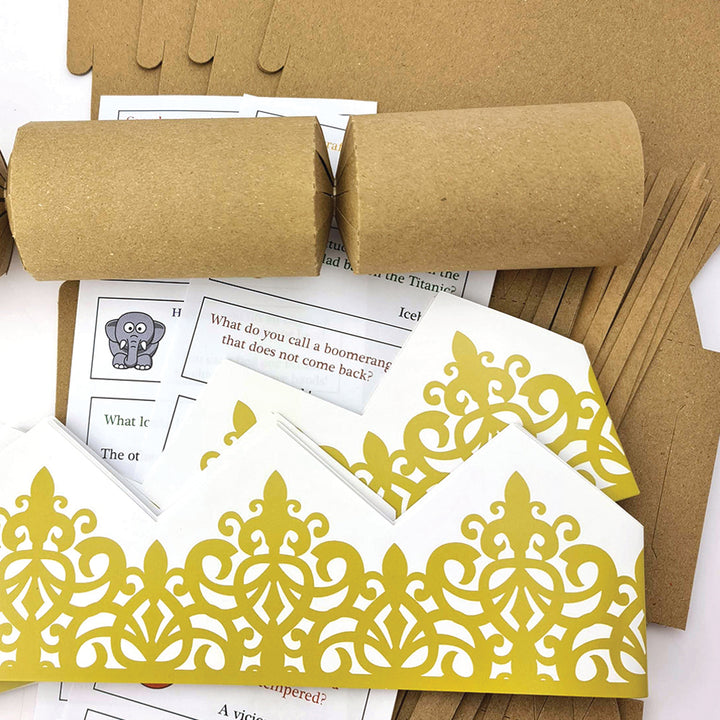 Natural Recycled Kraft | Basic Make & Fill Your Own Crackers | Cracker Craft Kit
