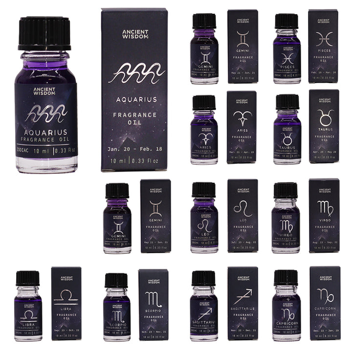 Zodiac Fragrance Oil | Star Signs | 10ml Boxed | Little Gift | Cracker Filler