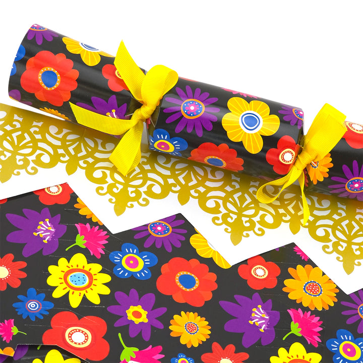 Retro Flowers | Cracker Making Craft Kit | Make &amp; Fill Your Own