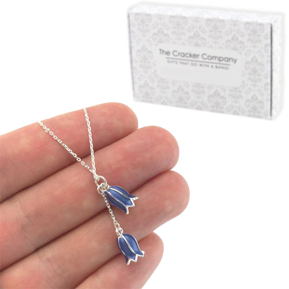 Dainty Bluebell Necklace | Pendant on Chain | Little Gift | Cracker Filler