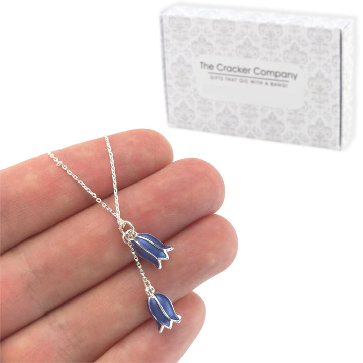 Dainty Bluebell Necklace | Pendant on Chain | Little Gift | Cracker Filler