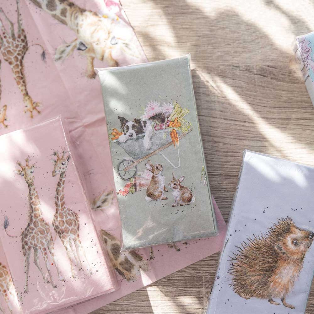 Cute Rabbit | Wrendale Pocket Sizes Tissues | Little Cracker Filler Gift