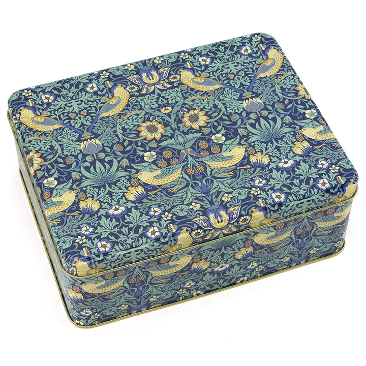 Strawberry Thief | Willaim Morris Lovers Tin | 19.5 x 15.5cm | Gift Idea