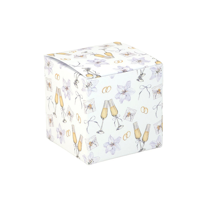 Champagne Wedding | Little Gift Box | 5cm Cube | 6 Boxes
