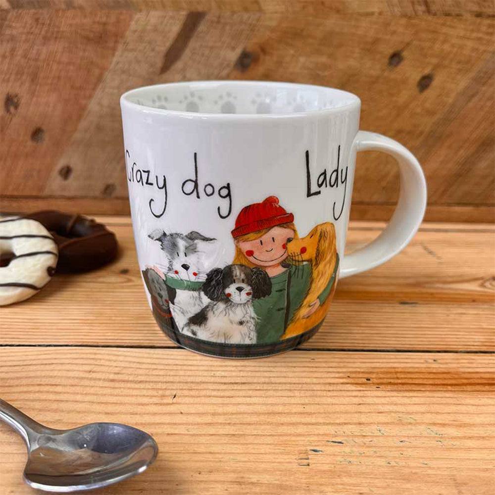 Crazy Dog Lady Themed Mug | Bone China Gift
